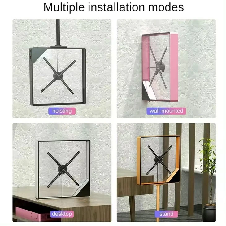 3d Fan Led Hologram Advertising Display