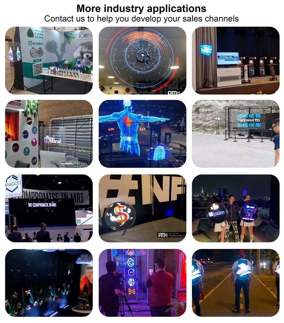 3d Holographic Fan Display For Christmas